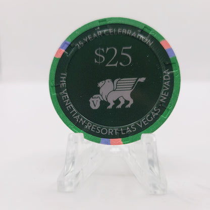 Venetian Hotel Casino Las Vegas Nevada 2024 "25 Year Celebration" $25 Chip