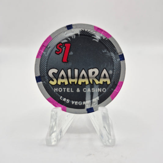 Sahara Hotel Casino Las Vegas Nevada 1995 $1 Casino Chip N2364