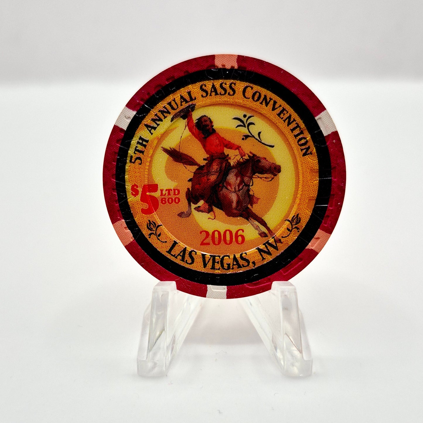 Riviera Hotel Casino Las Vegas Nevada '2006 SASS 5th Annual Convention' $5 Casino Chip E5799 LTD 600
