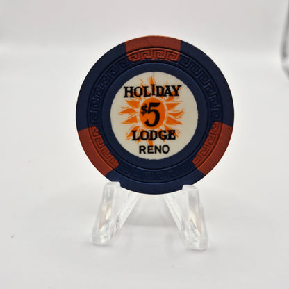 Holiday Lodge Casino Reno Nevada 1963 $5 Casino Chip N7085