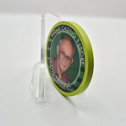 Palms Hotel Casino Las Vegas Nevada 'Gene Trimble Poker Manager Business Card' Casino Chip CG207966