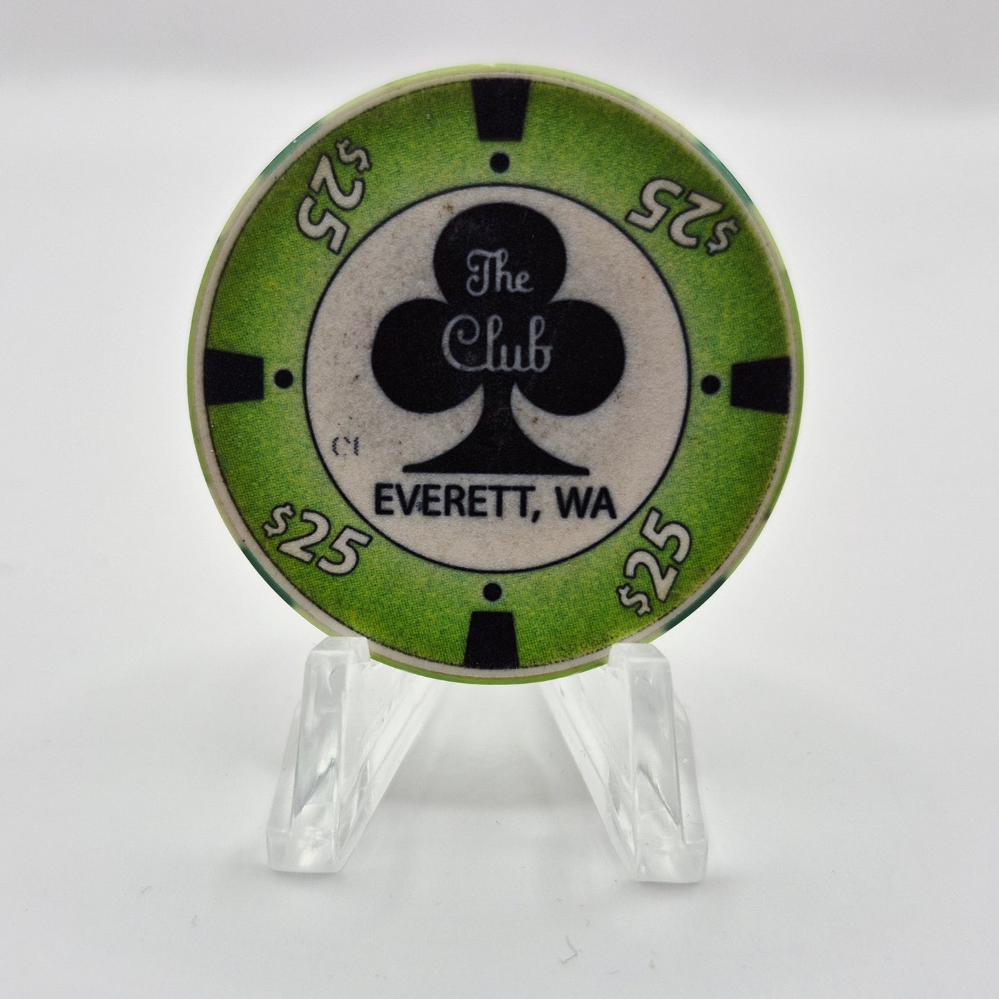 The Club Casino Card Room Everett Washington $25 Casino Chip