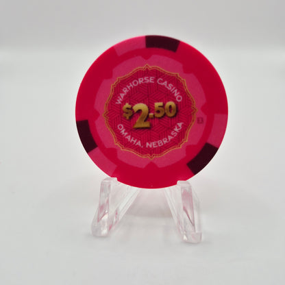 WarHorse Casino Omaha Nebraska 2024 $2.50 Casino Chip