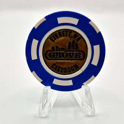 The Grove "Card Room" Everett Washington $1 Chip