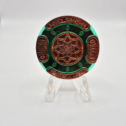 Lucky Chances Casino Colma California $100 Casino Chip PMSC