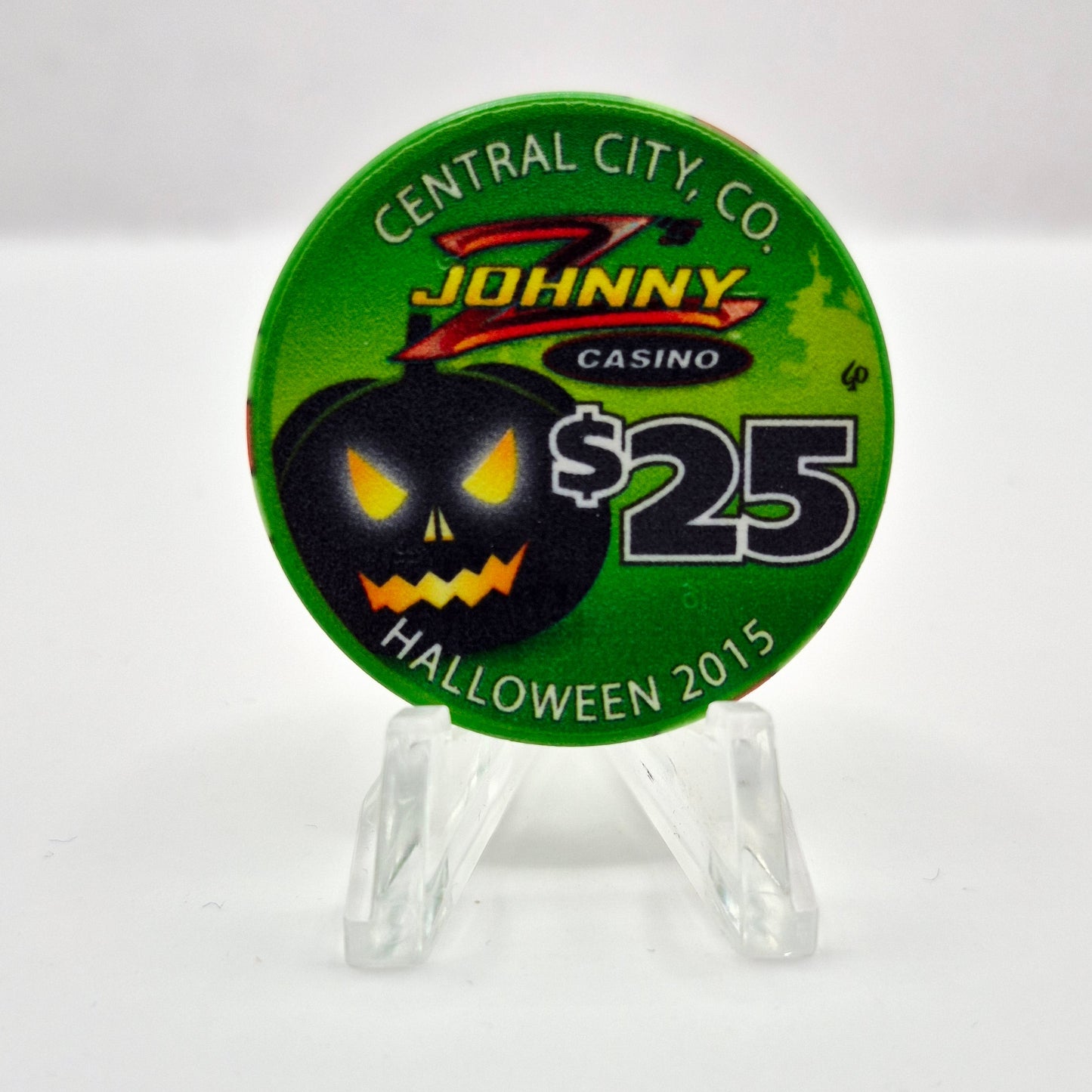 Johnny Z's Casino Central City Colorado 'Halloween 2015' $25 Casino Chip