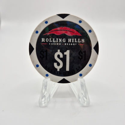Rolling Hills Casino Corning California $1 Chip