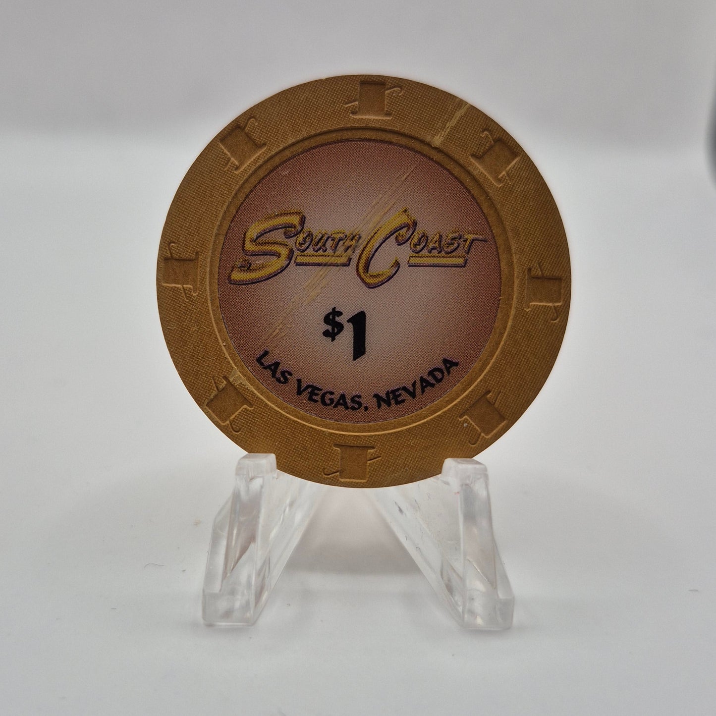 South Coast Hotel CASINO  2005 $1 Casino Chip E4955 *UNC