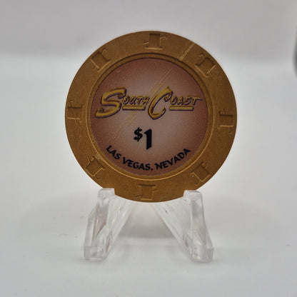 South Coast Hotel CASINO  2005 $1 Casino Chip E4955 *UNC