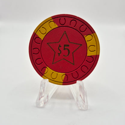 Star Broiler Winnemucca Nevada 1960's $5 Casino Chip N9148