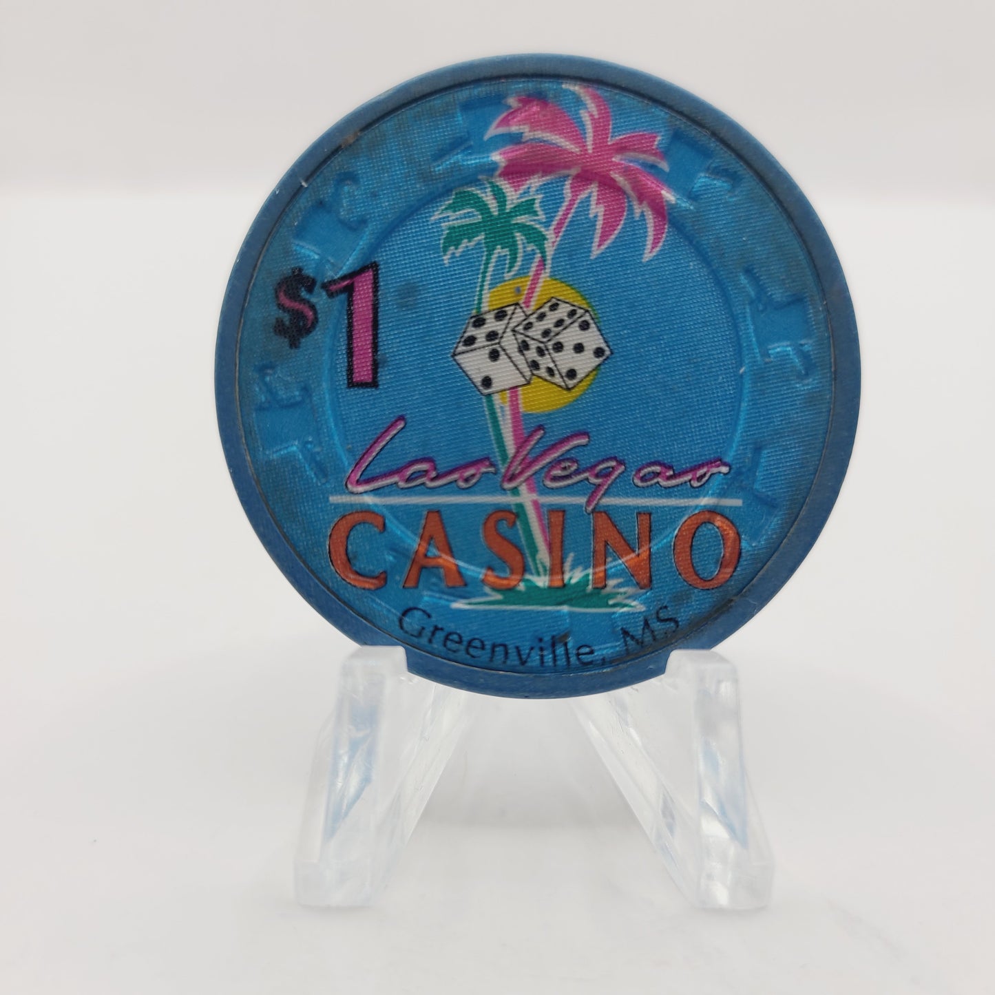 Las Vegas riverboat casino Greenville Mississippi $1 Casino Chip