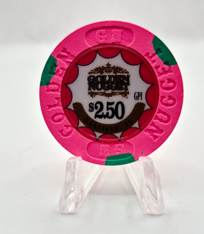 Golden Nugget Casino Danville Illinois 2023 $2.50 Casino Chip