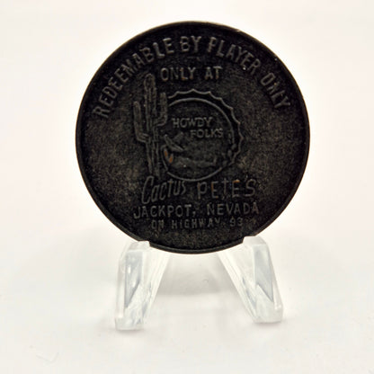 Cactus Pete's Casino Jackpot Nevada 1965 $1 Token
