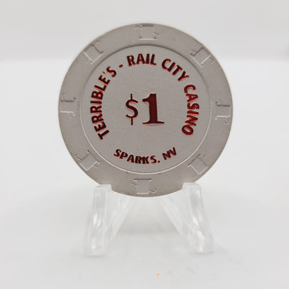 Rail City Terrible's Casino Sparks Nevada 2007 $1 Casino Chip E6007