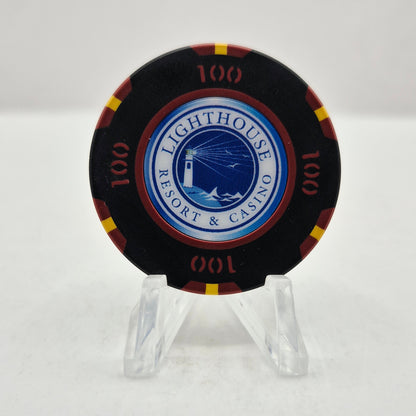 Lighthouse Resort  & Casino Cabo Rojo Puerto Rico $100 Casino Chip **Casino Never Opened