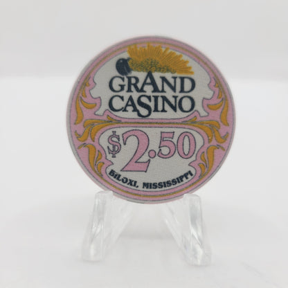 Grand Riverboat Casino Biloxi Mississippi $2.50 Casino Chip
