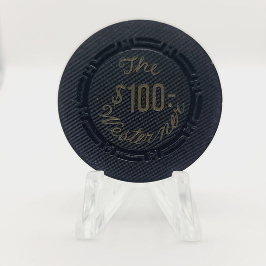 The Westerner Saloon Gambling House Restaurant 1953 $100 Casino Chip N2303