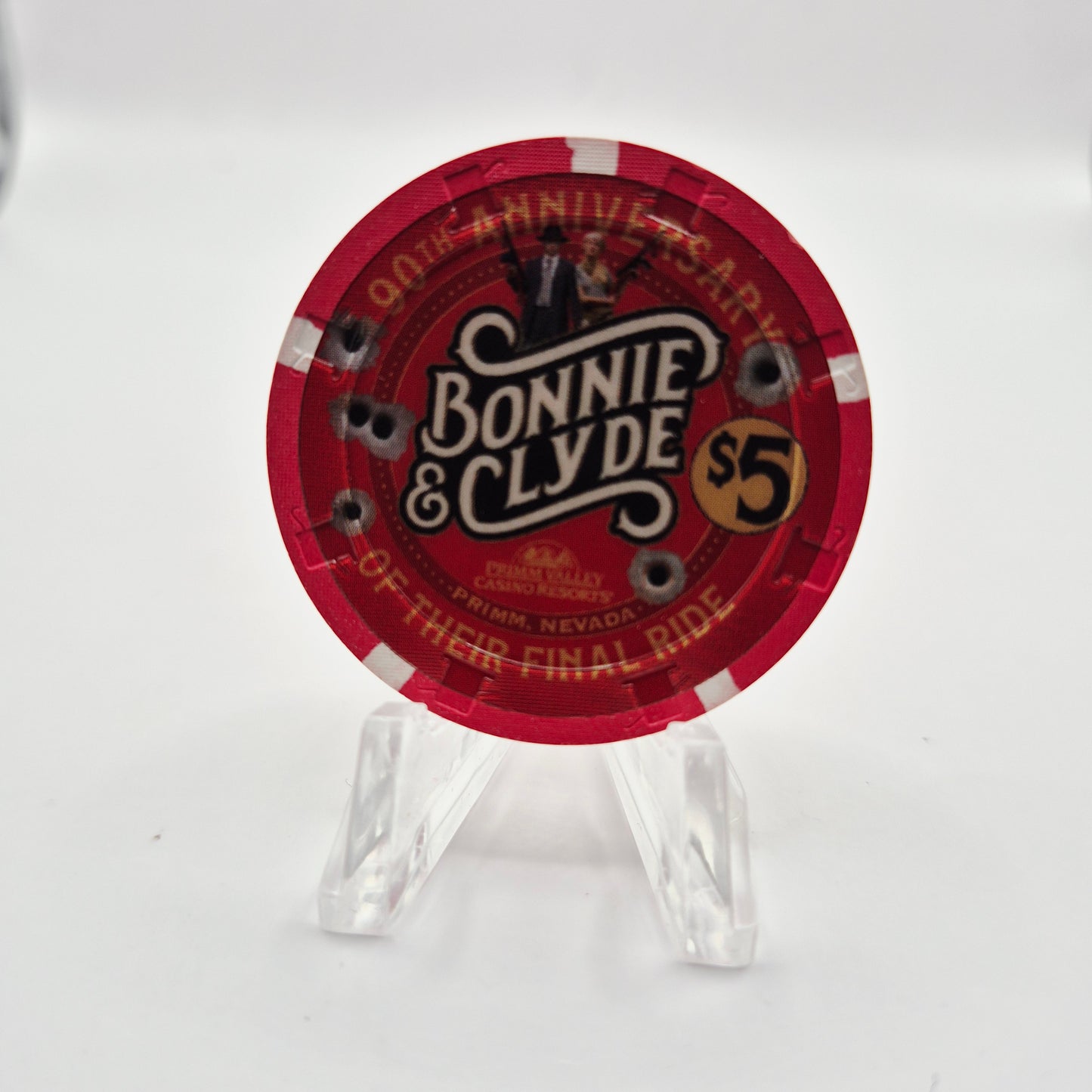 Primm Valley Resort & Casino Primm Nevada 2024 "Bonnie and Clyde" $5 Casino Chip