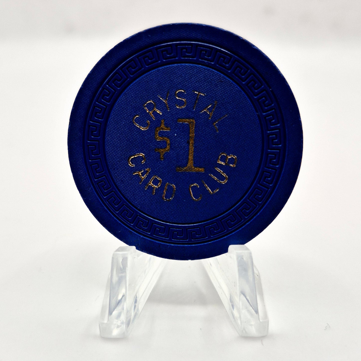 Crystal Card Club Casino Sparks Nevada 1951 $1 Casino Chip N5051
