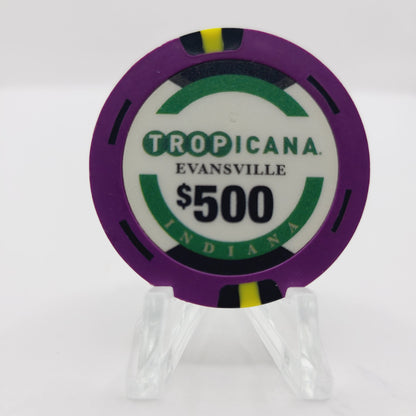 Tropicana Hotel Casino Evansville Indiana $500 Casino Chip