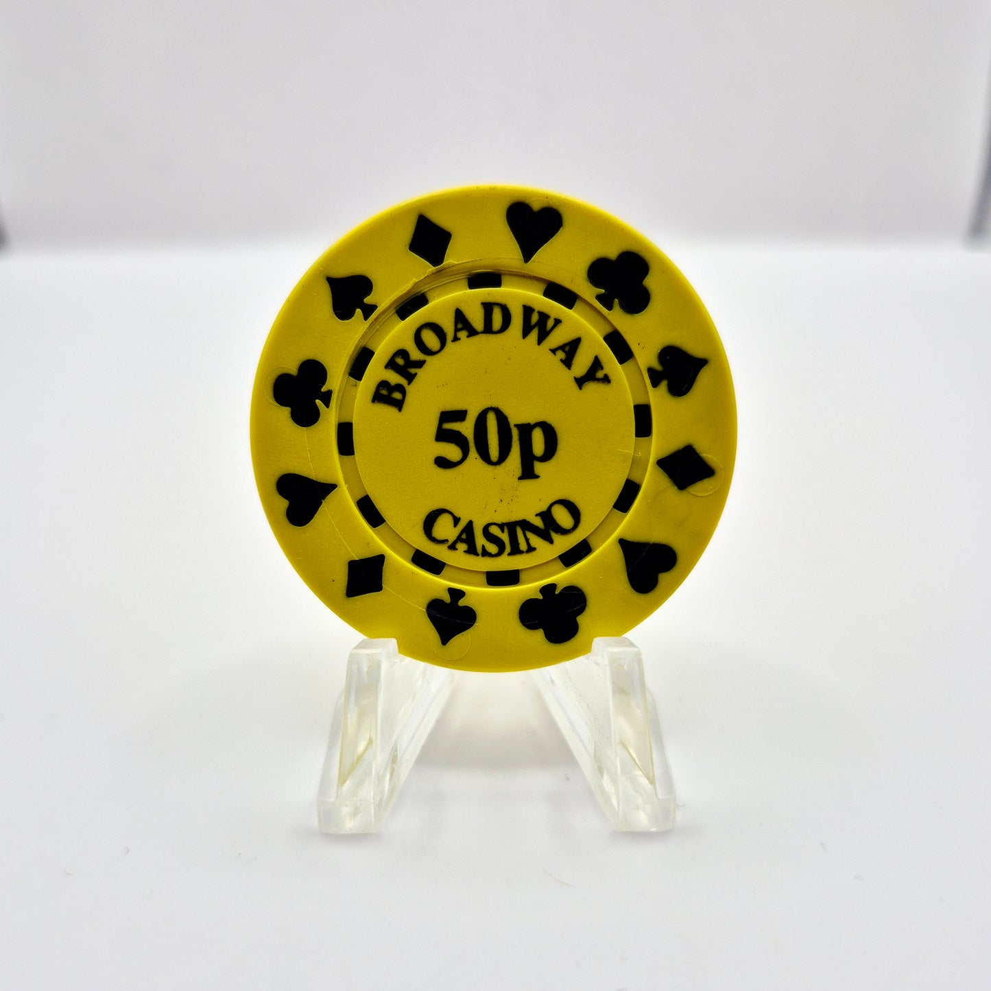 CB 'Broadway Casino' Birmingham United Kingdom 50 Pence Casino Chip