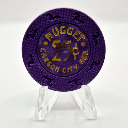 Carson City Nugget Carson City Nevada 1993 $.25 Casino Chip N7793.1 "Purple"