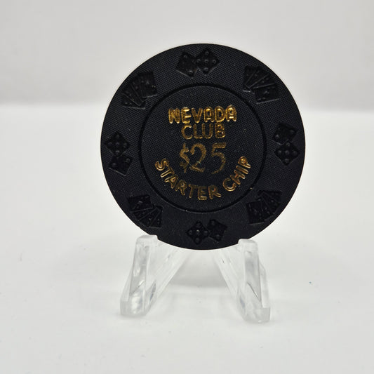 Nevada Club Las Vegas Nevada 1990's 'Borland Imitation' $25 Starter Chip V1177