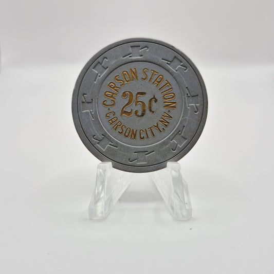 Carson Station Carson City Nevada 1989 $0.25 Casino Chip N5004