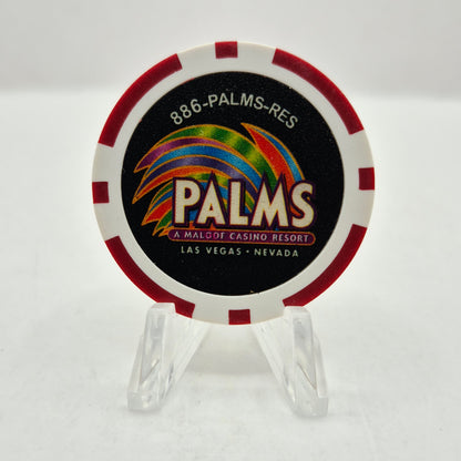 Palms Hotel Casino Las Vegas Nevada 2005 Gift Shop Chip E7534 *Red