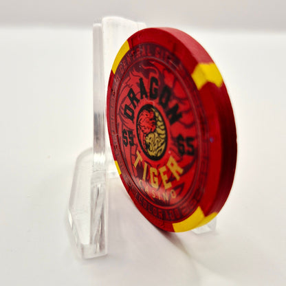 Dragon Tiger Casino Central City Colorado 2022 $5 Casino Chip