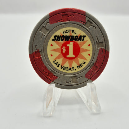 Showboat Hotel Casino Las Vegas Nevada 1972 $1 Casino Chip N2148