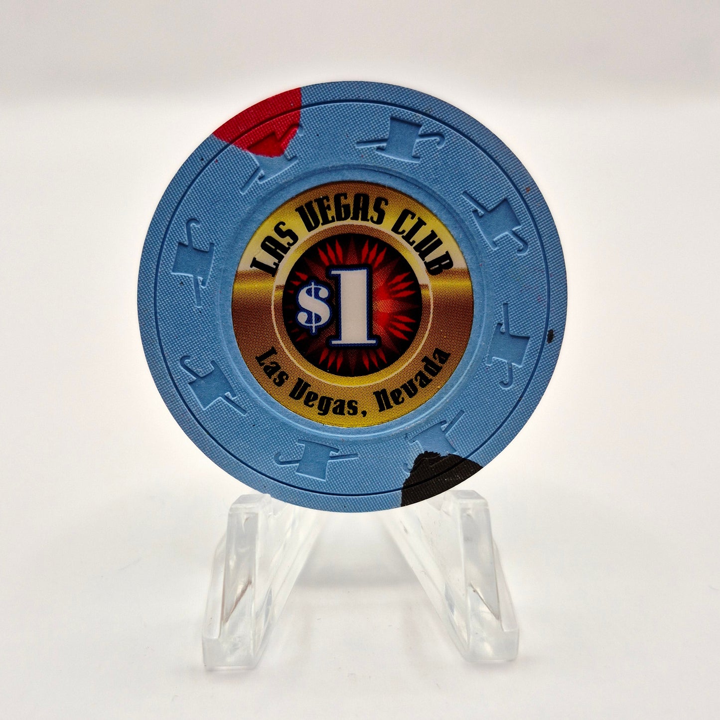 Las Vegas Club Casino Las Vegas Nevada 2008 $1 Casino Chip E8101