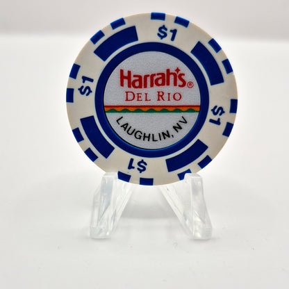 Harrah's Del Rio Hotel Casino Laughlin Nevada 1988 $1 Casino Chip