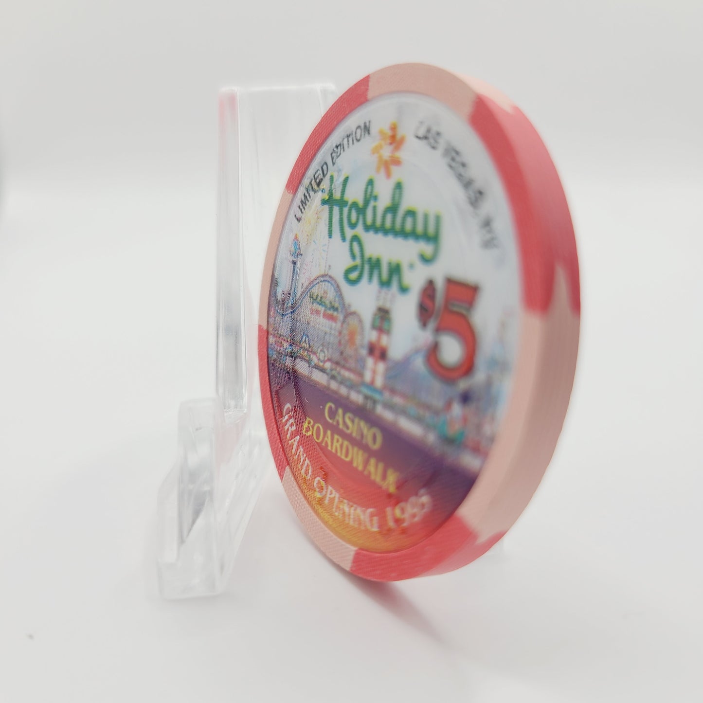Holiday Inn Casino Boardwalk Las Vegas Nevada 1995 $5 Casino Chip N2372