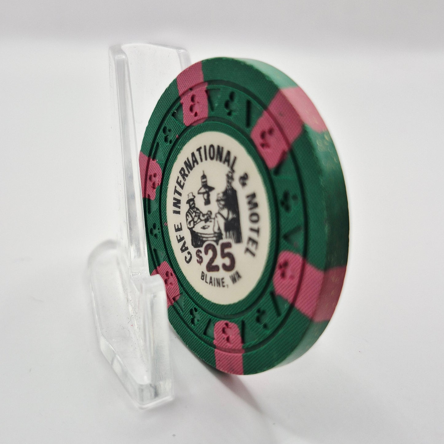 Cafe International Card Room Blaine Washington $25 Casino Chip