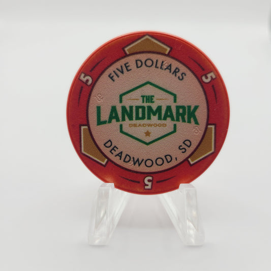 The Landmark Casino Deadwood South Dakota 2023 $5 Casino Chip