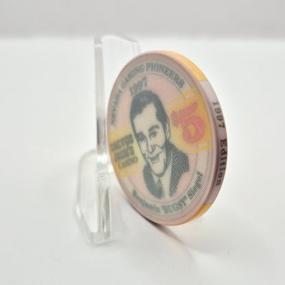 Cactus Jack's Carson City Nevada 1997 "Benjamin Bugsy Siegel" $5 Casino Chip N8027