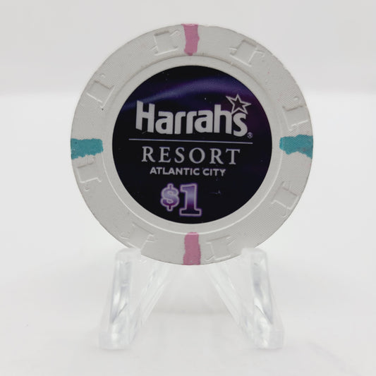 Harrah's Marina Resort Casino Atlantic City New Jersey 2010 $1 Casino Chip