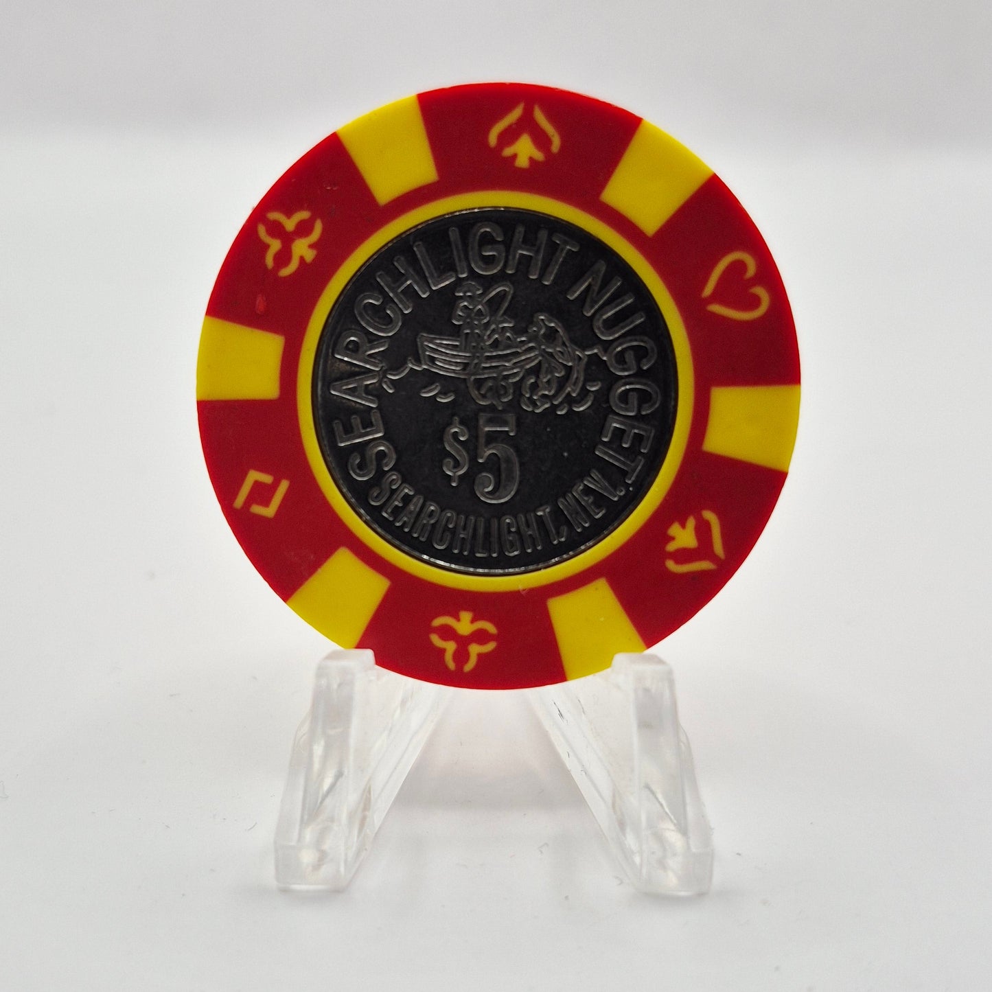 Searchlight Nugget Casino Searchlight Nevada 1998 $5 Casino Chip V1226