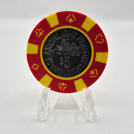 Searchlight Nugget Casino Searchlight Nevada 1998 $5 Casino Chip V1226
