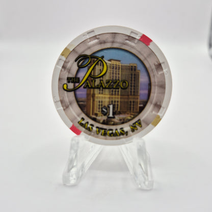 The Palazzo Hotel Casino Las Vegas Nevada 2008 $1 Casino Chip E8193