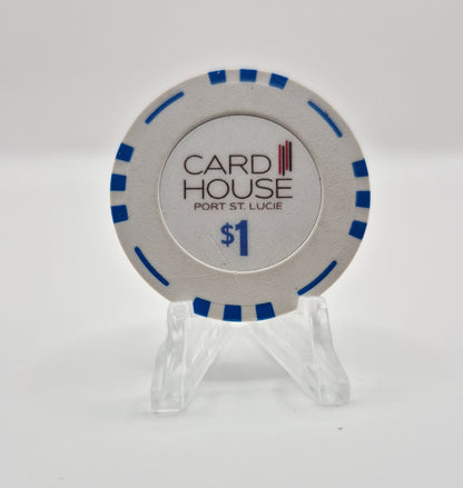 Card House Card Room Port St. Lucie Florida $1 Casino Chip