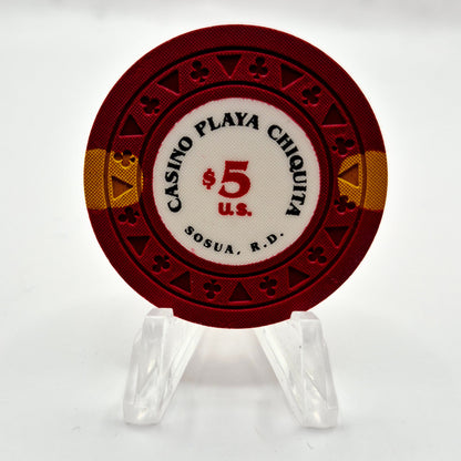 Casino Playa Chiquita Casino Sosua Dominican Republica $5 Casino Chip CG080180