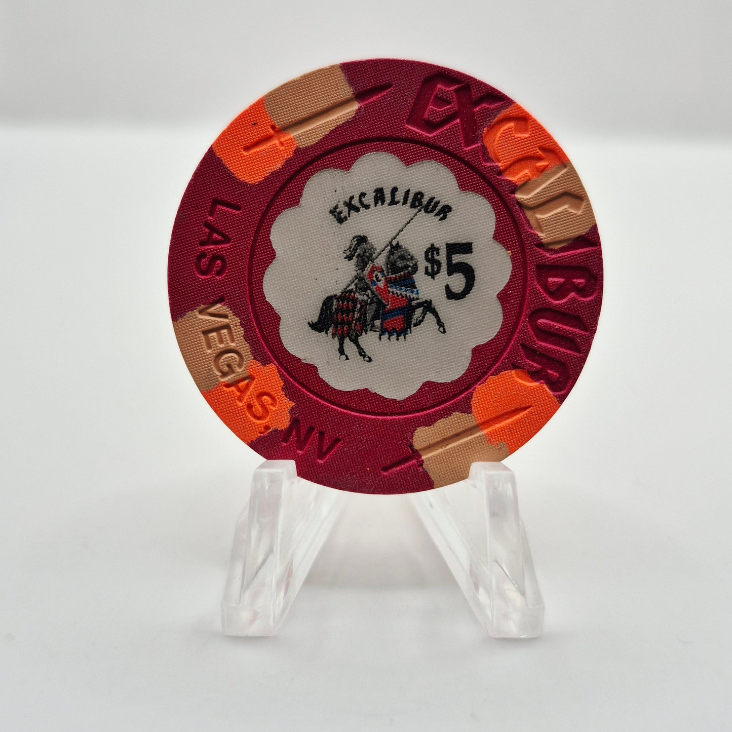 Excalibur Hotel Casino Las Vegas Nevada 1990 $5 Casino Chip N1576