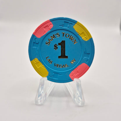 Sam's Town Hotel Casino Las Vegas Nevada 1998 $1 Casino Chip V1459