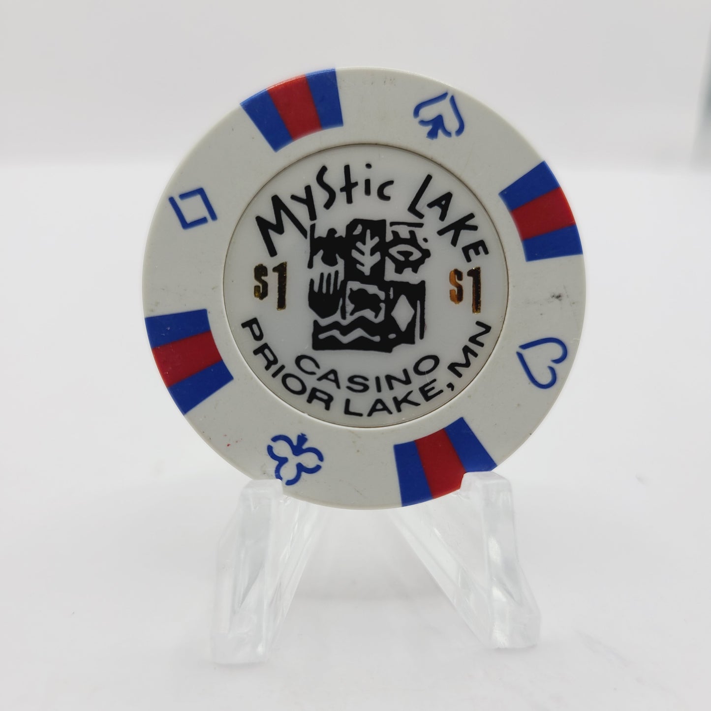 Mystic Lake Hotel Casino Prior Lake Minnesota $1 Casino Chip