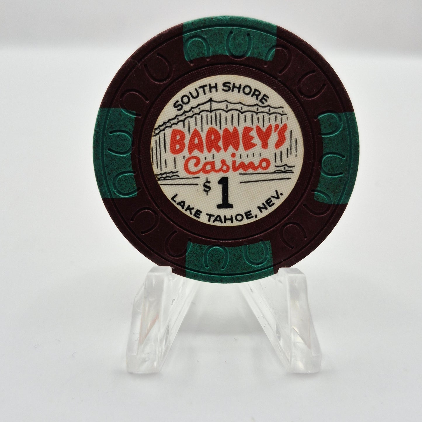Barney's Casino Lake Tahoe Nevada 1971 $1 Casino Chip  N4390