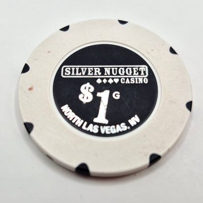 Silver Nugget Casino Las Vegas Nevada 2010 $1 Casino Chip E9812