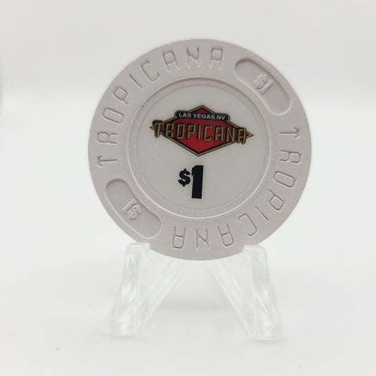Tropicana Hotel Casino Las Vegas Nevada 1992 $1 Casino Chip N4774.1 (Satin)