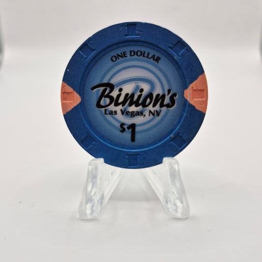 Binion's Gambling Hall Las Vegas Nevada 2005 $1 Casino Chip E4371